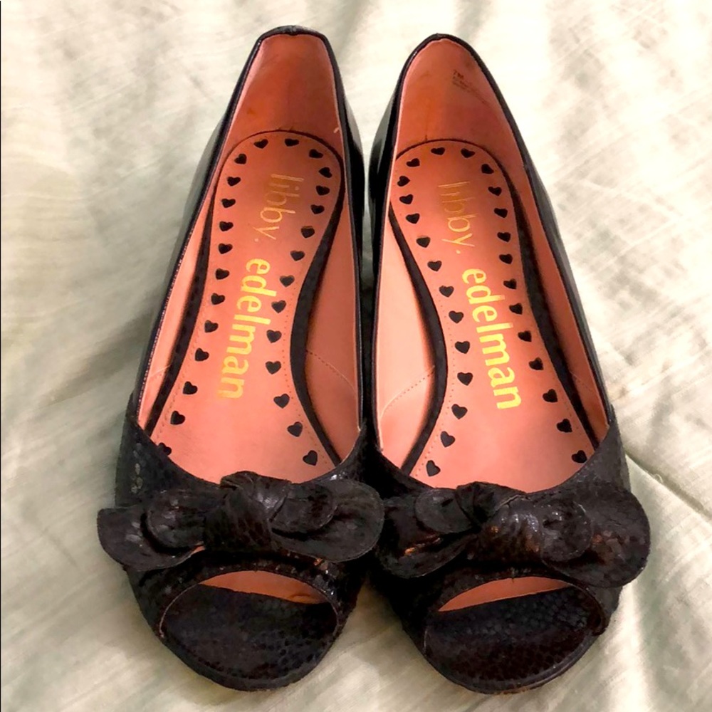 Libby. Edelman peep toe shoes